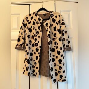 Anne Taylor Petite Light Cheetah Sweater